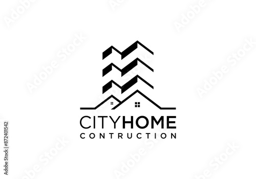 City Building Construction Logo Vector Design