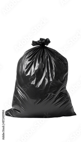 Wallpaper Mural Black garbage bag isolated on transparent or white background Torontodigital.ca