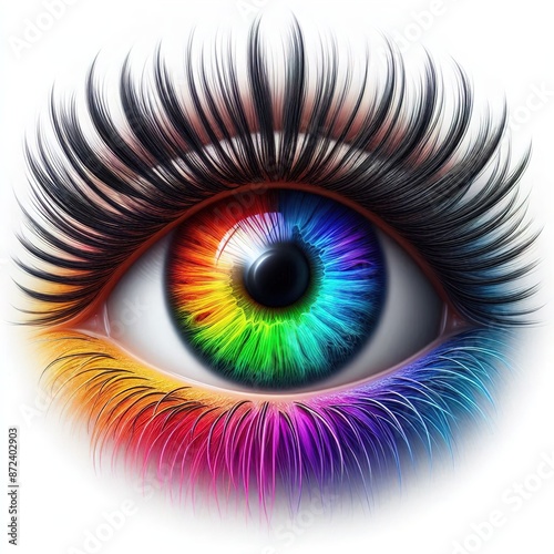 Animal and women's eyes