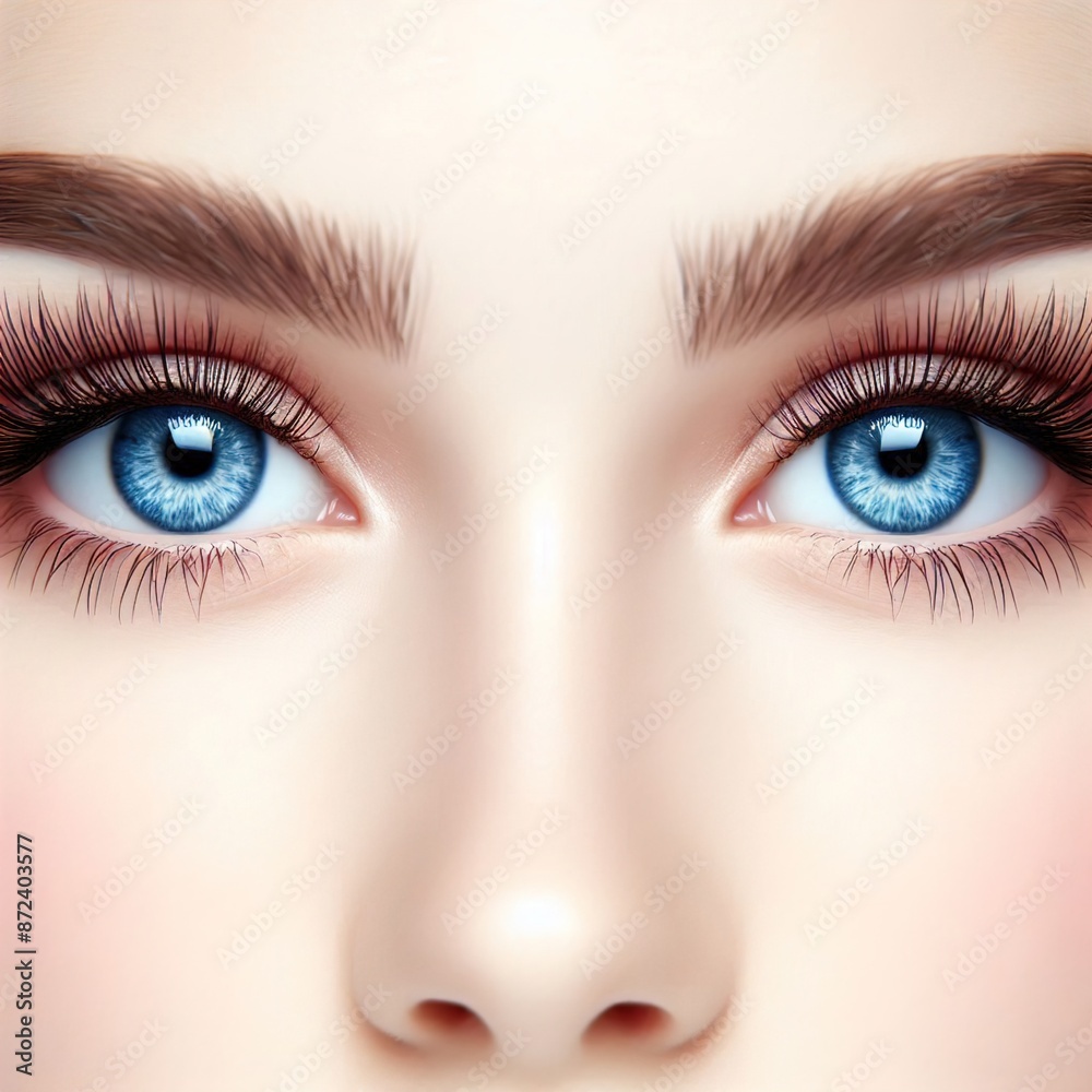 Animal and women's eyes Animal and women's eyes