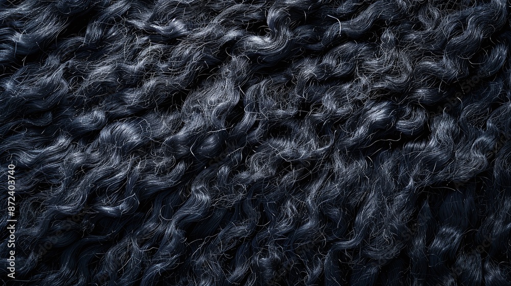 Black textured furry fabric background. Close-up texture for design and print. Abstract fabric concept. Black textured furry fabric background. Close-up texture for design and print. Abstract fabric concept.