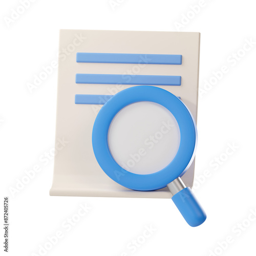 magnifying glass 3d image