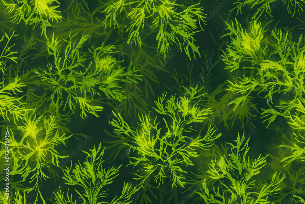 Green underwater seaweed seamless pattern background Green underwater seaweed seamless pattern background