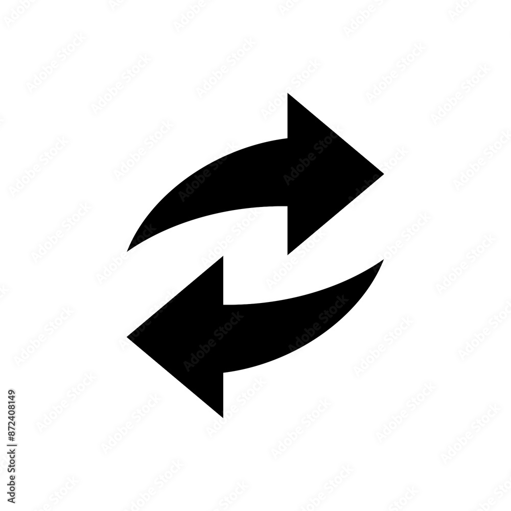 Refresh arrow icon with simple and modern design Refresh arrow icon with simple and modern design