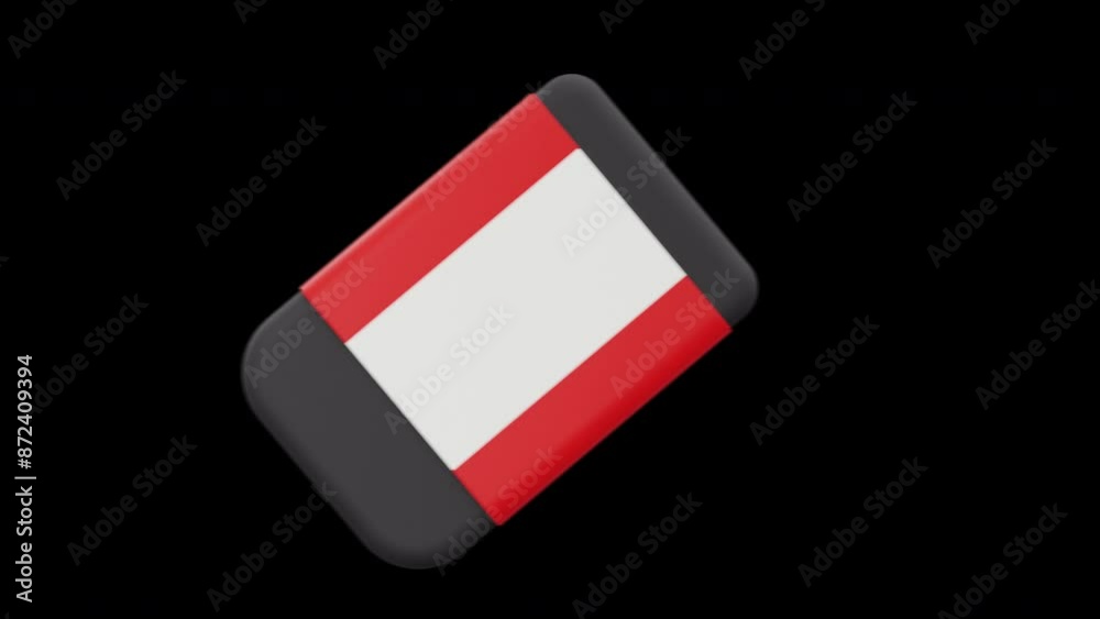 3D Animated Icon of Eraser, Graphic Design 3D Animation 3D Set, Color Key Effect 3D Animated Icon of Eraser, Graphic Design 3D Animation 3D Set, Color Key Effect