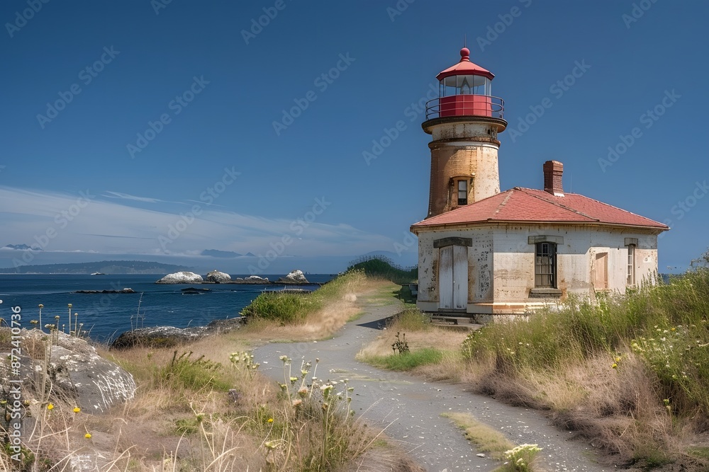 Lighthouse on a Coastline Lighthouse on a Coastline