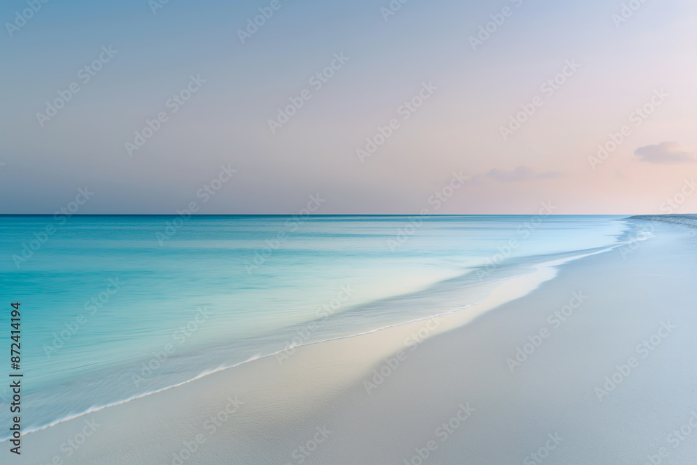 Obraz premium Photo of an empty calm beach