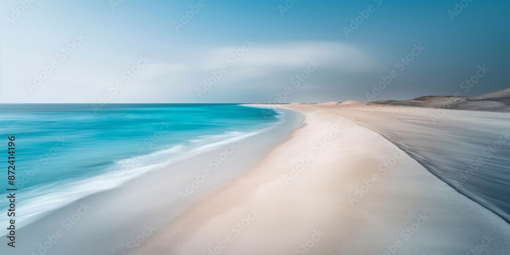 Photo of an empty calm beach Photo of an empty calm beach