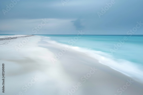 Photo of an empty calm beach