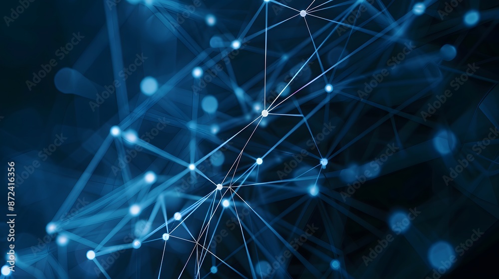Fototapeta premium business people with connecting dot technology