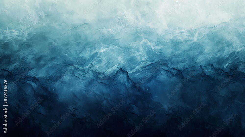 Deep Blue Ocean Abstract Art