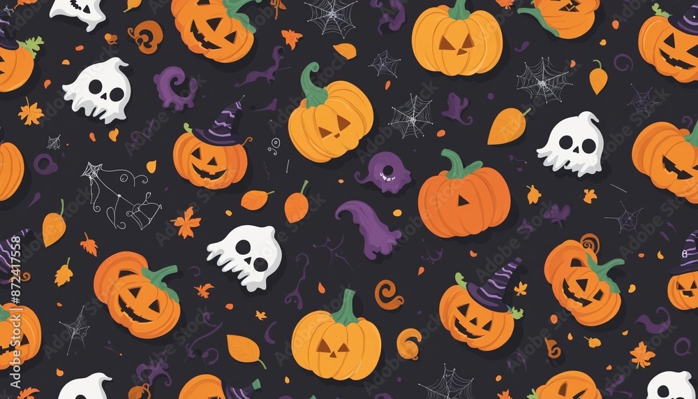 Colorful halloween party pattern Colorful halloween party pattern