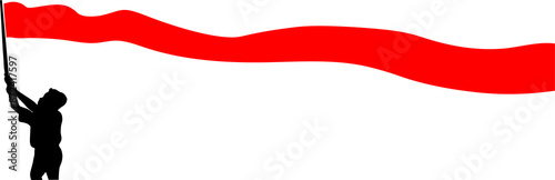 illustration of a kid holding a wavy indonesia red white flag Free Download illustration of a kid holding a wavy indonesia red white flag - GFXLoad