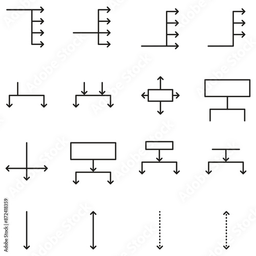 elements infographic icon ,arrow, square, diagram, line