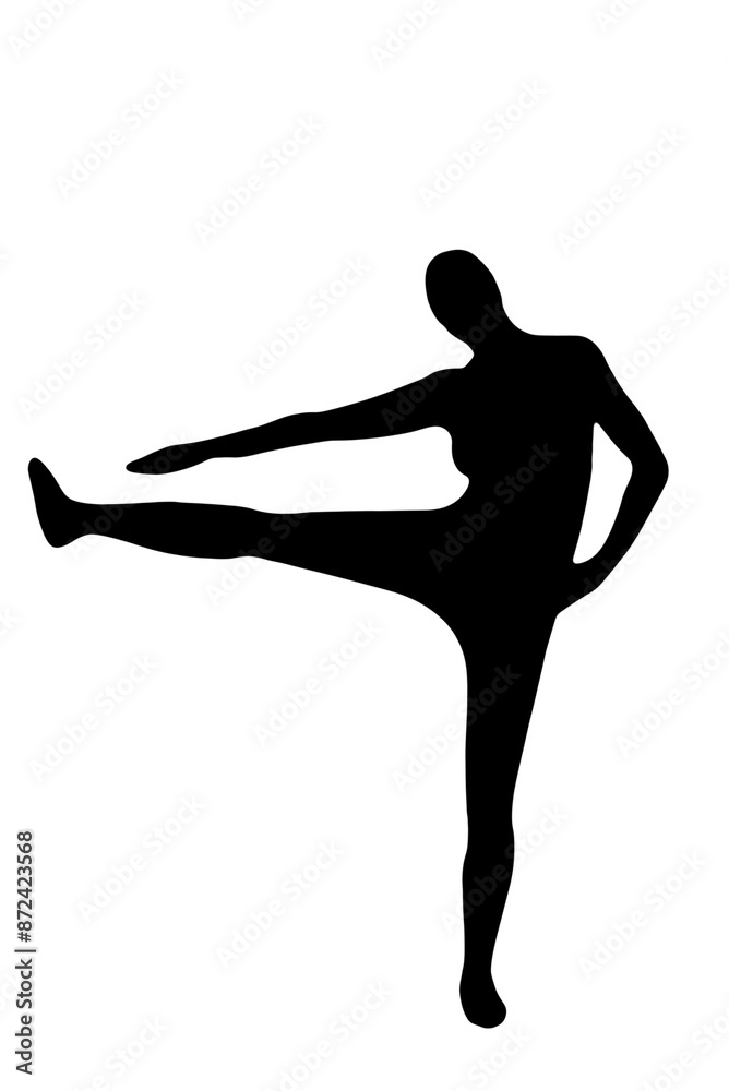 silhouette drawing in yoga movements pilates gymnastic body exercise vector image isolated on white transparent background silhouette drawing in yoga movements pilates gymnastic body exercise vector image isolated on white transparent background