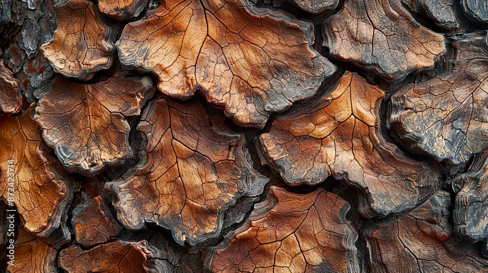 Detailed close-up of oak tree bark with its intricate textures and earthy tones, providing a rustic and organic background for nature and wildlife-themed illustrations. , Minimalism, Detailed close-up of oak tree bark with its intricate textures and earthy tones, providing a rustic and organic background for nature and wildlife-themed illustrations. , Minimalism,