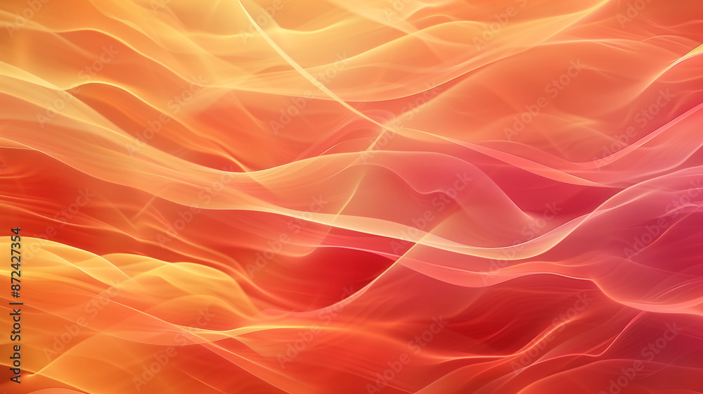 Fluid Orange and Red Waves Fluid Orange and Red Waves