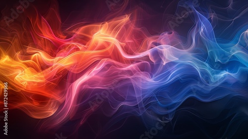 Ethereal Flows The Beauty of Gradient Smoke Patterns