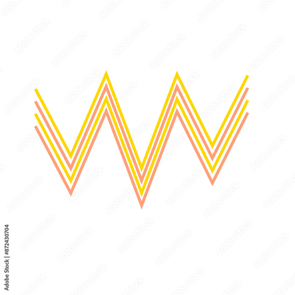 An abstract retro zig zag stripe pattern design element. An abstract retro zig zag stripe pattern design element.