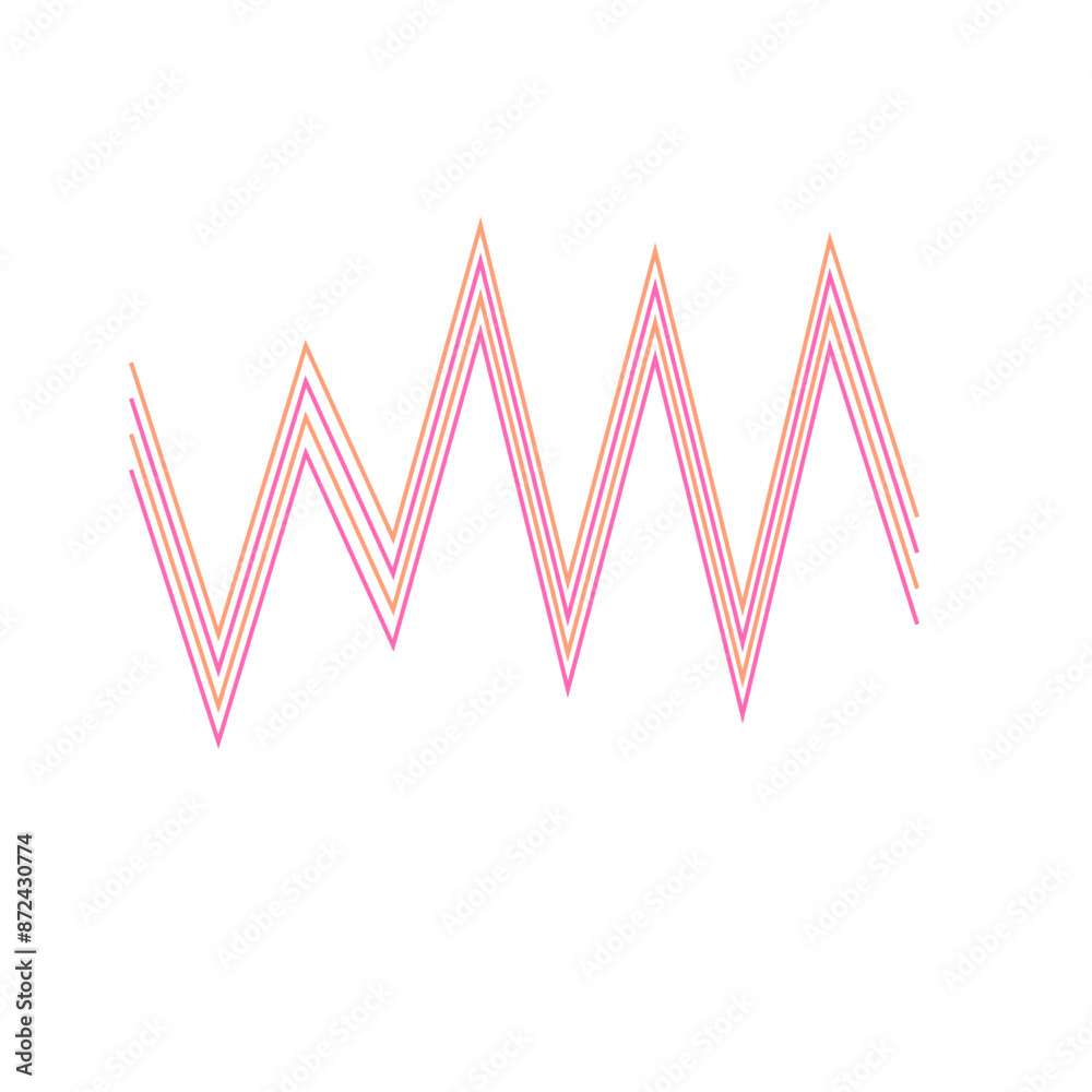 An abstract retro zig zag stripe pattern design element. An abstract retro zig zag stripe pattern design element.