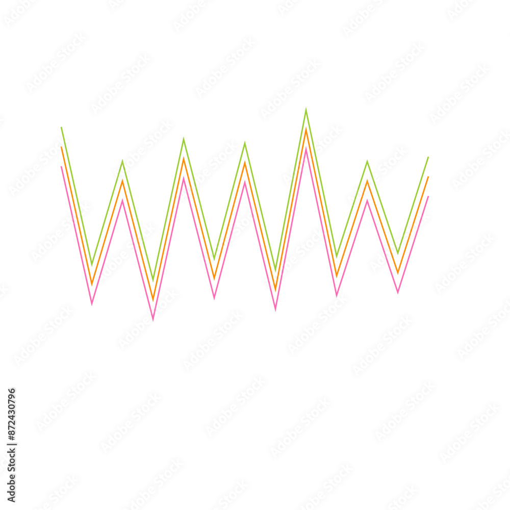 An abstract retro zig zag stripe pattern design element. An abstract retro zig zag stripe pattern design element.