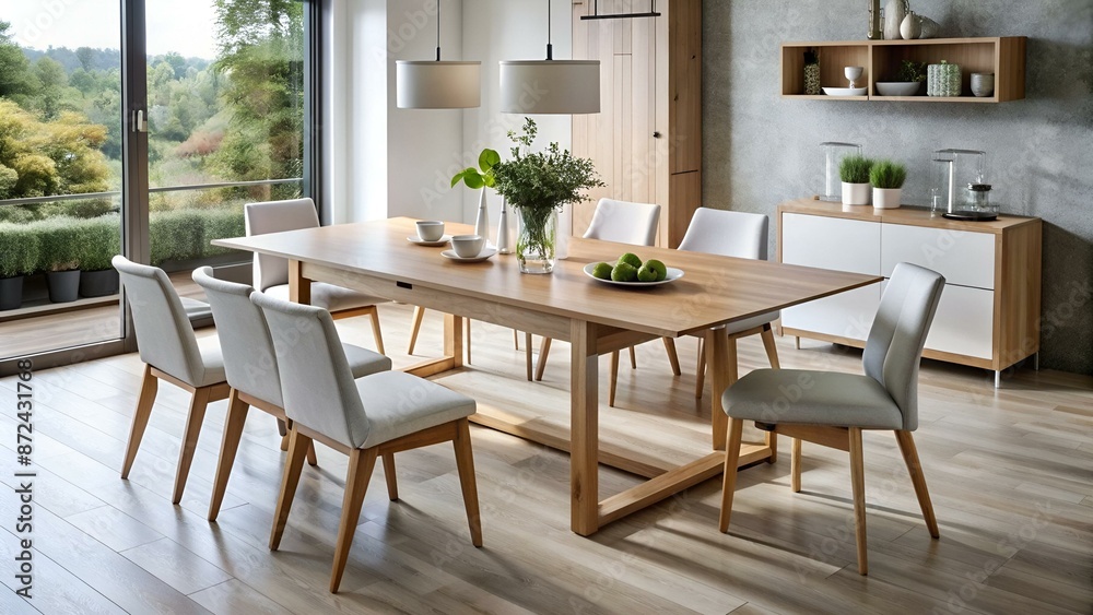 Expandable Space-Saving Dining Table Expandable Space-Saving Dining Table