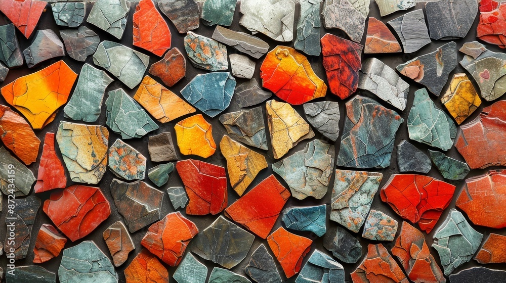 Asymmetrical Aesthetics Irregular Mosaics in Vivid Colors Asymmetrical Aesthetics Irregular Mosaics in Vivid Colors