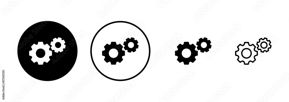 setting Icon vector isolated on white background. setting vector icon. Cog settings Icon Symbol. Gear setting Icon vector isolated on white background. setting vector icon. Cog settings Icon Symbol. Gear