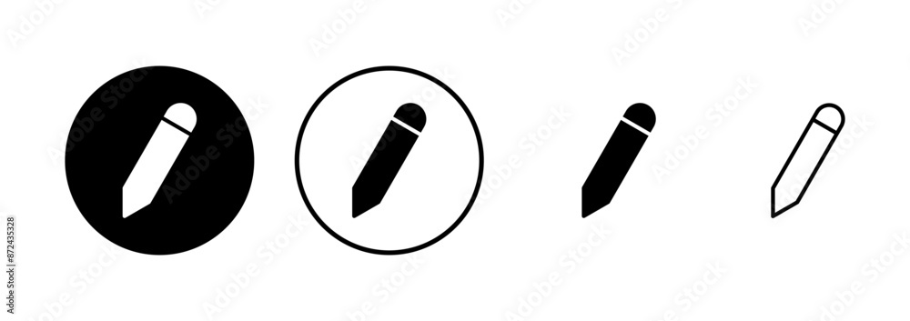 Pencil icon vector isolated on white background. Pencil vector icon Pencil icon vector isolated on white background. Pencil vector icon