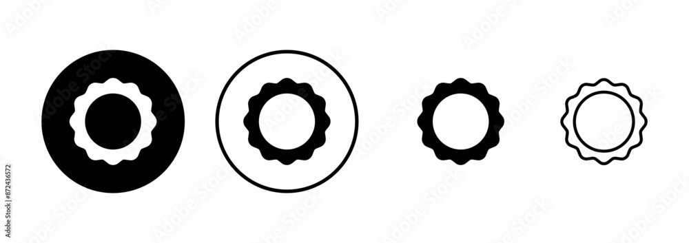 Badge icon vector isolated on white background. Awards icon. Achieve. Stamp Badge icon vector isolated on white background. Awards icon. Achieve. Stamp