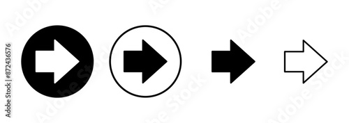 Arrow icon vector isolated on white background. Arrow symbol. Arrow vector icon