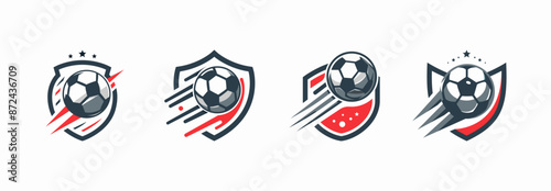 Soccer league logo design template