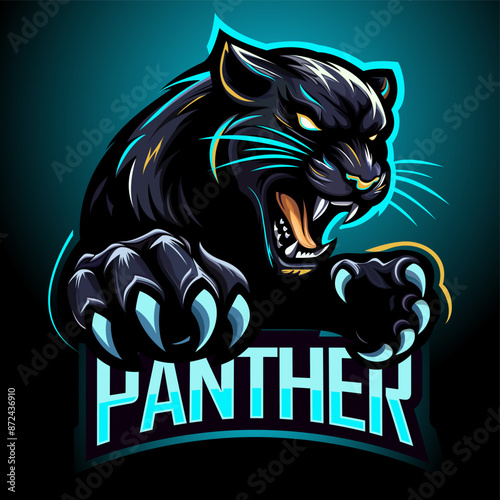 Excellent black panther logo design