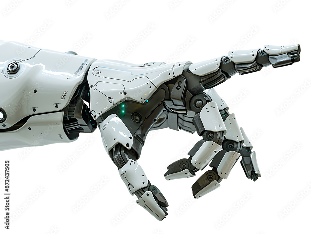 Mechanical Hand on Transparent Background Mechanical Hand on Transparent Background