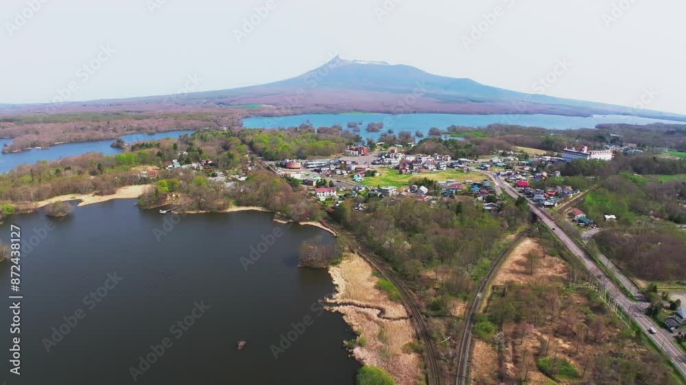 道道 大沼公園線とは函館本線、北海道駒ヶ岳(北海道七飯町) 道道 大沼公園線とは函館本線、北海道駒ヶ岳(北海道七飯町)
