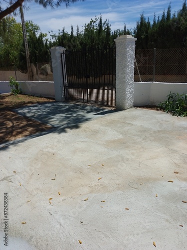 Newly Constructed Concrete Driveway Path