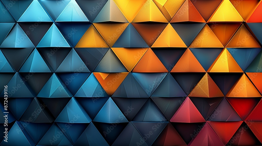Right triangles in a geometric pattern with alternating colors, forming a seamless background texture suitable for modern and abstract design projects. , Minimalism, Right triangles in a geometric pattern with alternating colors, forming a seamless background texture suitable for modern and abstract design projects. , Minimalism,