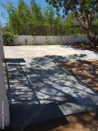 Newly Constructed Concrete Driveway Path