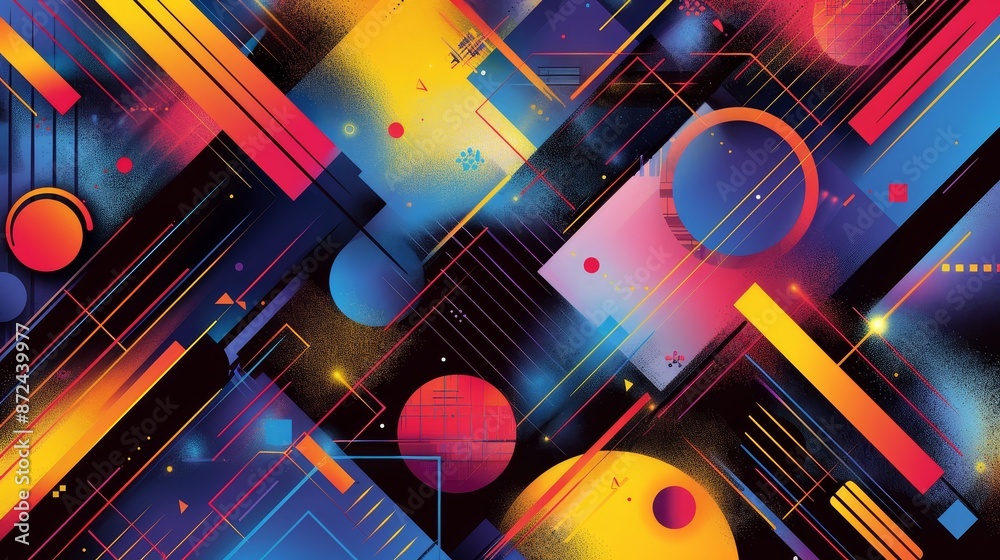 Colorful Geometry Dynamic Shapes and Lines in Art Colorful Geometry Dynamic Shapes and Lines in Art