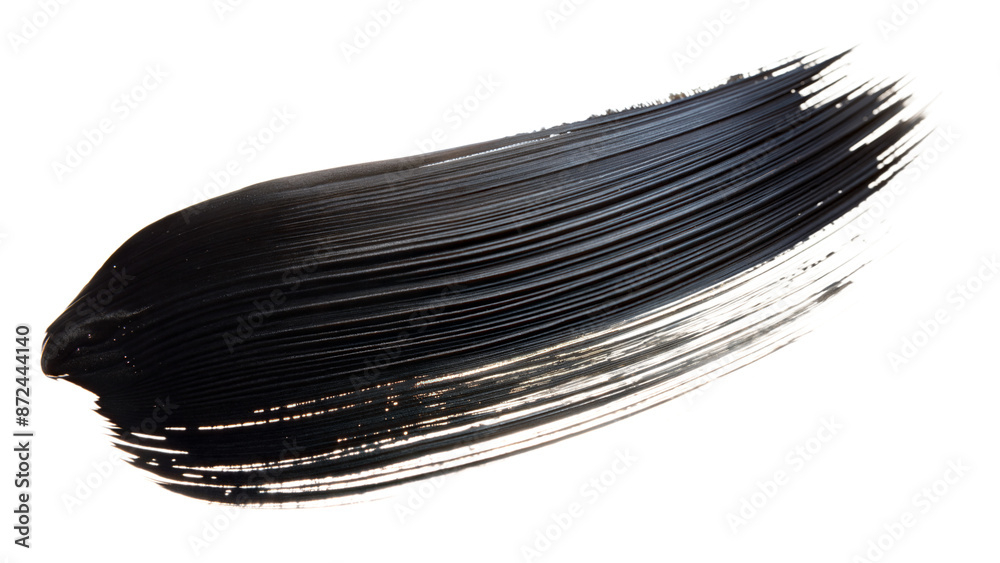 Black Brush Stroke on Transparent Background Black Brush Stroke on Transparent Background