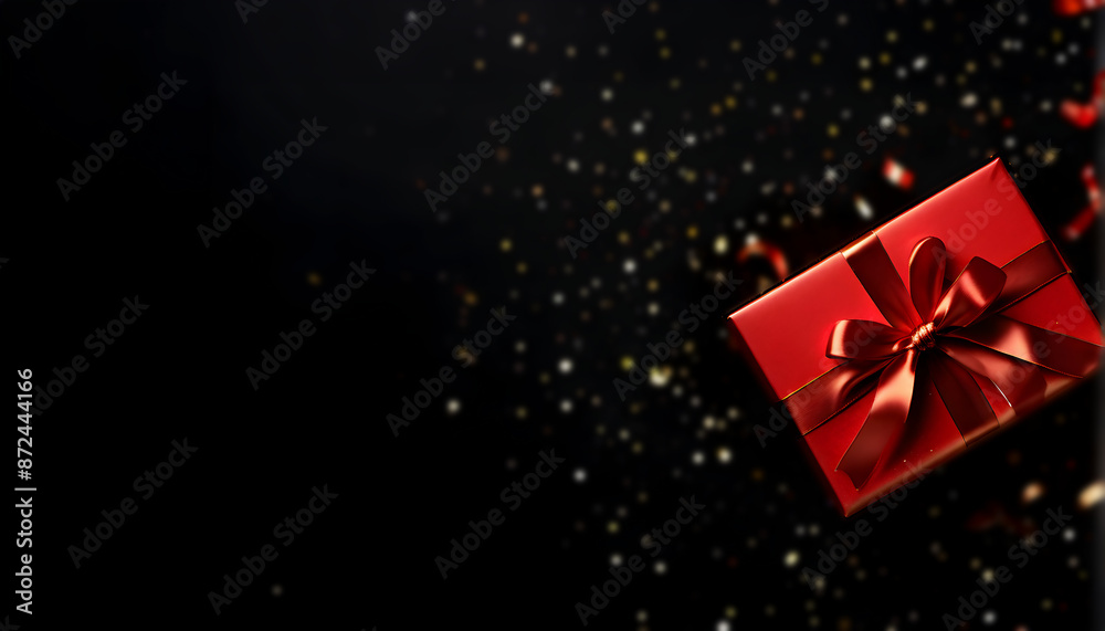 Christmas, Valentine festive copy space text background with gift box Christmas, Valentine festive copy space text background with gift box