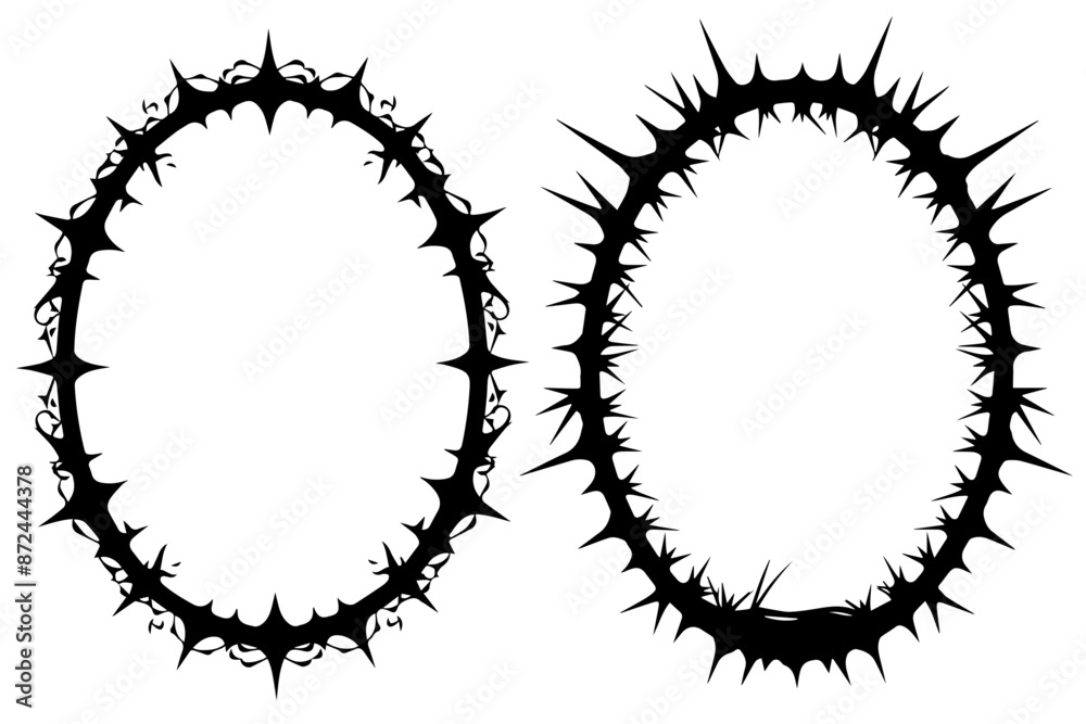 Black thorn decorative frame