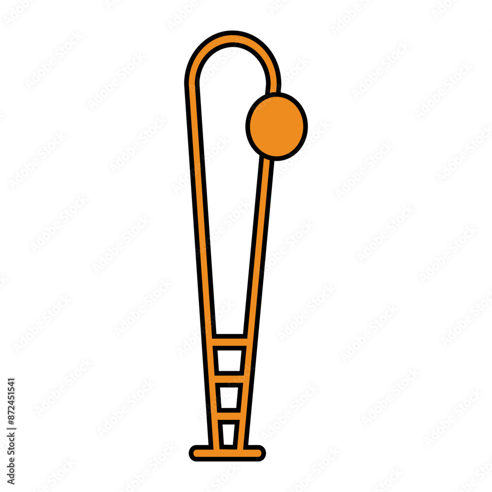 Baseball Bat and Ball Vector Icon Illustration. Baseball Bat and Ball Vector Icon Illustration.