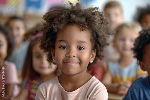 Diverse Kindergarten Children - Creative Activities, Classroom Joy, Early Education © Anastasija