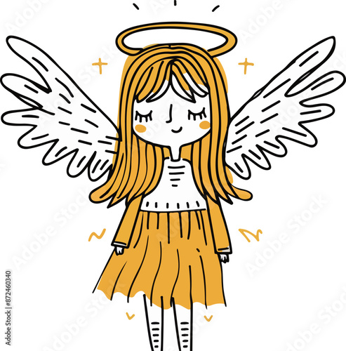 Cute Angel Illustration