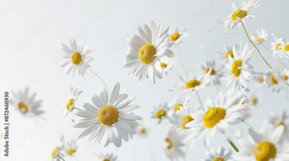 Chamomile Extract Soothing Skincare and Health Benefits Concept: Natural Beauty Ingredient on Clean White Background Chamomile Extract Soothing Skincare and Health Benefits Concept: Natural Beauty Ingredient on Clean White Background