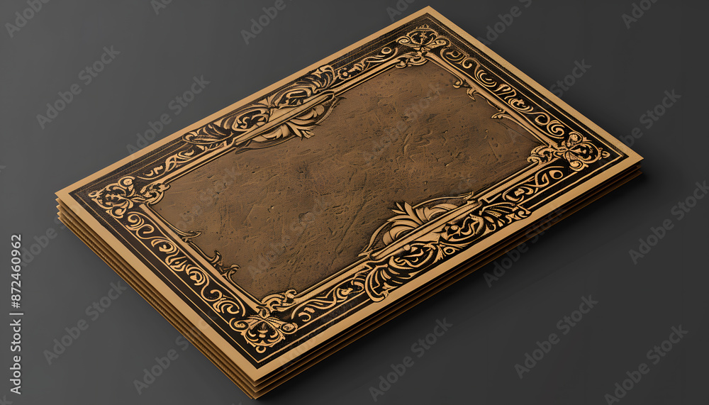 Fototapeta premium Card mockup