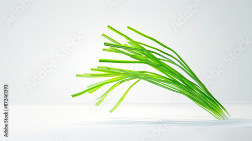 Brighten Your Day: Lemongrass Extract for Healthy Skin, Wellness Concept on White photo