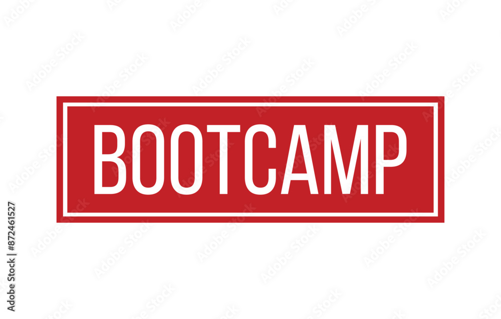 Red Bootcamp Rubber Stamp Seal Vector Red Bootcamp Rubber Stamp Seal Vector