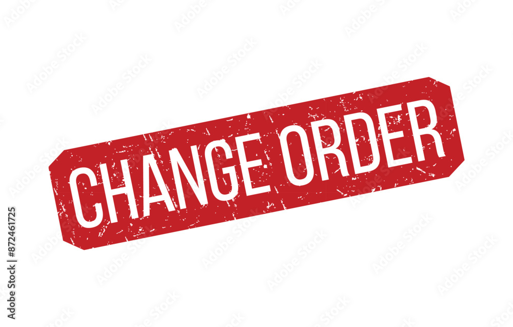Red Change order Rubber Stamp Seal Vector Red Change order Rubber Stamp Seal Vector